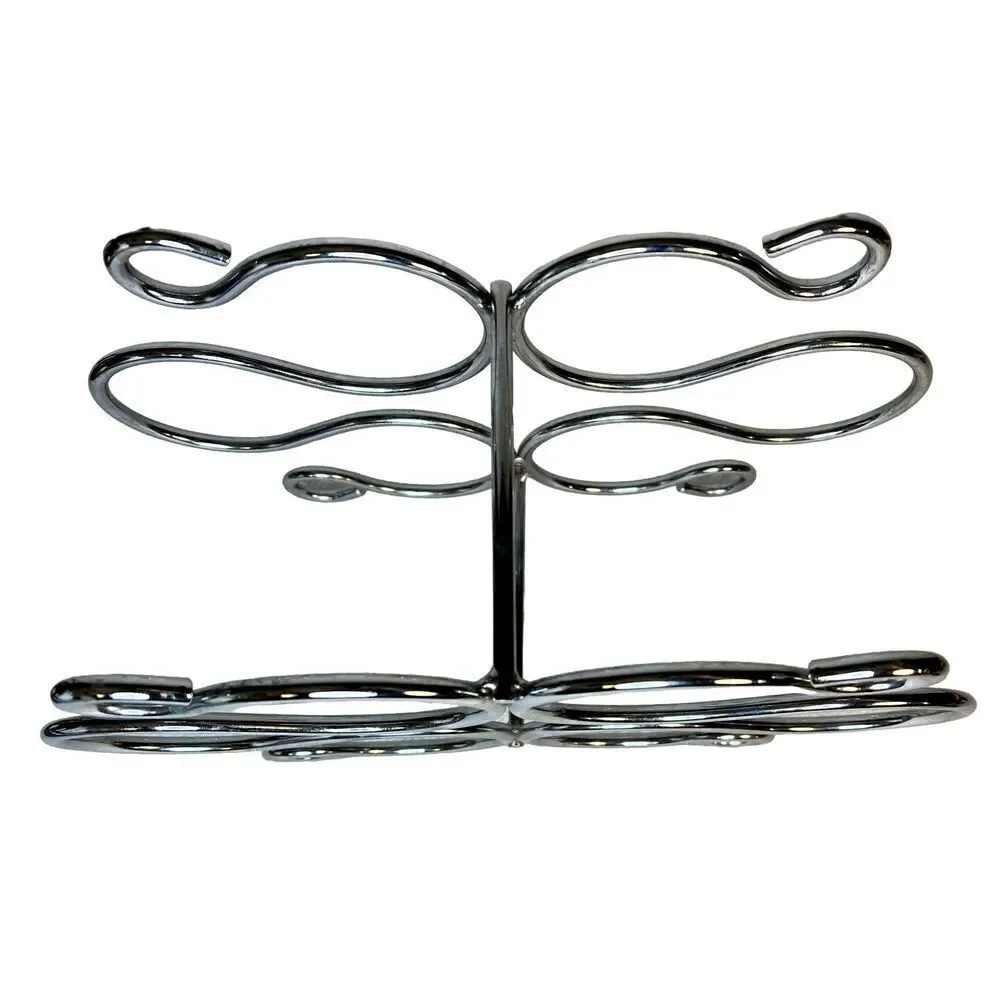 Mid Century Modern Chrome Wine Holder